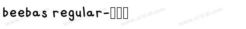 beebas regular字体转换